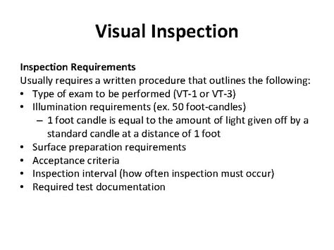 paint visual inspection criteria|visual inspection requirements.